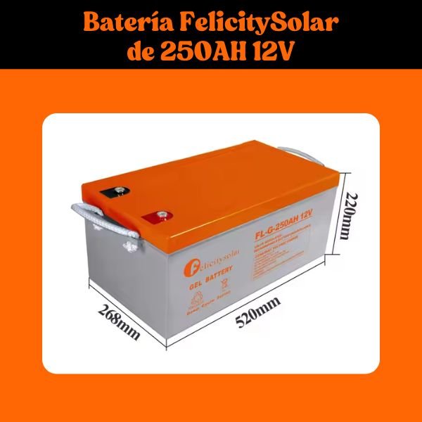 Batería FelicitySolar de 250AH