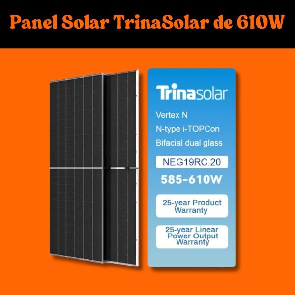 Panel Solar TrinaSolar de 610W